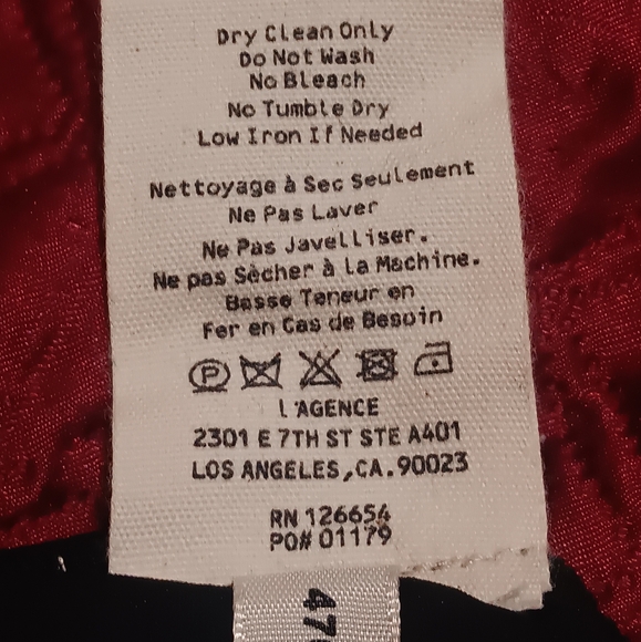 L' AGENCE Denise Plaid Silk S/P Hannel Button Down Shirt Black/ Brown/White - Picture 8 of 14